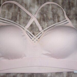 Women's Jockey Light Pink adjustable straps  Sports Bra